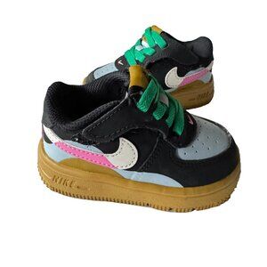 Nike Toddler 4c Kid Air Force 1 LV8 Easy Slip On Shoes FN0408 Sneaker TD Dance